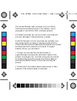 Preview for 11 page of DICE D60B1 Important Product Information Manual