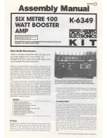 Dick Smith Electronics K-6349 Assembly Manual предпросмотр