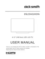 Preview for 1 page of Dick Smith DSLED42UHDYA User Manual