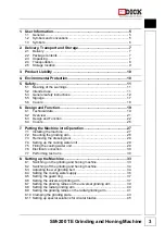 Preview for 3 page of Dick SM-200 TE Operating Instructions Manual