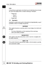 Preview for 6 page of Dick SM-200 TE Operating Instructions Manual