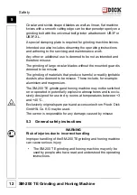 Preview for 12 page of Dick SM-200 TE Operating Instructions Manual