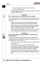 Предварительный просмотр 14 страницы Dick SM-200 TE Operating Instructions Manual