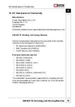 Предварительный просмотр 75 страницы Dick SM-200 TE Operating Instructions Manual