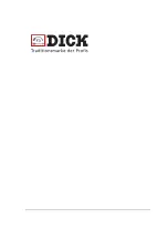 Preview for 76 page of Dick SM-200 TE Operating Instructions Manual