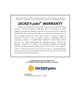 Preview for 28 page of Dickey-John DjASM II Operator'S Manual