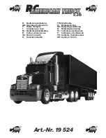 DICKIE SPIELZEUG RC AMERICAN TRUCK 1:36 Operating Instructions Manual preview