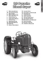 DICKIE SPIELZEUG RC Porsche Diesel Super Operating Instructions Manual предпросмотр