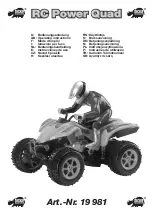 DICKIE SPIELZEUG RC Power Quad Operating Instructions Manual preview