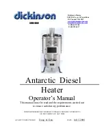 Dickinson Antarctic Diesel Owner'S Manual preview