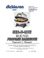 Предварительный просмотр 1 страницы Dickinson SEA-B-QUE ROUND Operator'S Manual