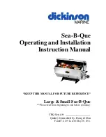 Preview for 1 page of Dickinson Sea-B-Que Instruction Manual