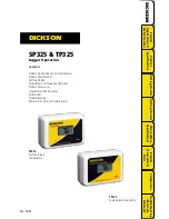 Dickson SP325 Operating Instructions Manual preview