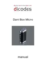 Preview for 1 page of dicodes Dani Box Micro Manual