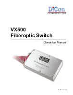 Dicon VX500 Operation Manual предпросмотр