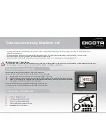 Предварительный просмотр 3 страницы Dicota DataDesk 100 User Manual