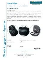 Preview for 1 page of Dicota N14548PHY Specification