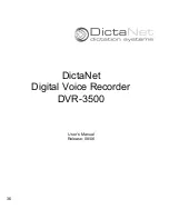 Preview for 36 page of DictaNet DVR-3500 User Manual