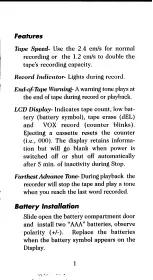 Preview for 3 page of Dictaphone 3243 DICTAMITE Instructions For Use Manual