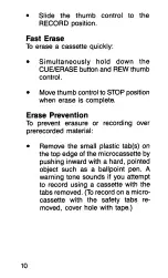 Preview for 12 page of Dictaphone Dictamite II Operating Instructions Manual