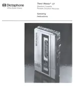 Dictaphone traver master lx Operating Instructions Manual preview