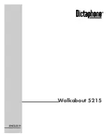 Dictaphone WALKABOUT 5215 Manual preview