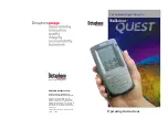 Dictaphone Walkabout Quest Operating Instructions Manual preview