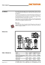 Preview for 2 page of Dictator EM GD 60 Technical Data