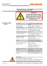 Предварительный просмотр 10 страницы Dictator RZ-24 Technical Manual