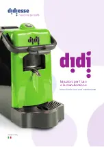 DIDIESSE DIDI Instructions For Use And Maintenance Manual предпросмотр