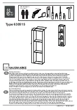 Предварительный просмотр 1 страницы Die Hausmarke 630515 Assembly Instructions Manual