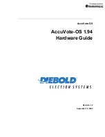 DIEBOLD AccuVote-OS 1.94 Hardware Manual предпросмотр