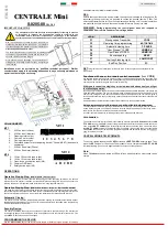 Preview for 3 page of Dieffematic CENTRALE Mini Quick Start Manual