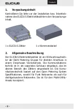 Preview for 2 page of Diehl Elicius Installation Manual