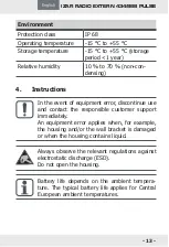 Предварительный просмотр 13 страницы Diehl IZAR RADIO EXTERN 434/868 PULSE Installation Manual