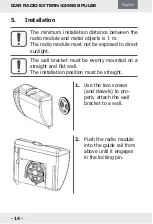 Предварительный просмотр 14 страницы Diehl IZAR RADIO EXTERN 434/868 PULSE Installation Manual