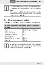 Предварительный просмотр 17 страницы Diehl IZAR RADIO EXTERN 434/868 PULSE Installation Manual