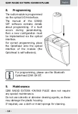 Предварительный просмотр 18 страницы Diehl IZAR RADIO EXTERN 434/868 PULSE Installation Manual