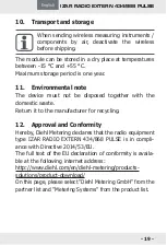 Предварительный просмотр 19 страницы Diehl IZAR RADIO EXTERN 434/868 PULSE Installation Manual