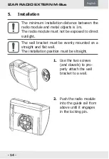 Preview for 14 page of Diehl IZAR RADIO EXTERN M-BUS Installation Manual