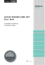 Preview for 1 page of Diehl IZAR RECEIVER BT Installation Manual