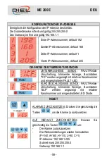 Предварительный просмотр 58 страницы DIEL ME 200 E Installation And Instruction Manual