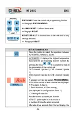 Preview for 24 page of DIEL MT 200 E Installation And Instruction Manual