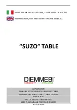 DIEMMEBI SUZO Installation, Use And Maintenance Manual preview