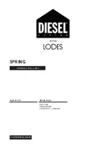 Предварительный просмотр 1 страницы DIESEL LIVING LODES SPRING Large Manual