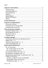 Preview for 3 page of Dietz Caneo 200 Operating Instructions Manual