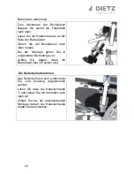 Preview for 23 page of Dietz Serena II Instructions For Use Manual