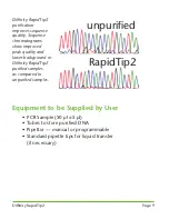 Предварительный просмотр 9 страницы Diffinity Genomics RapidTip2 User Handbook Manual