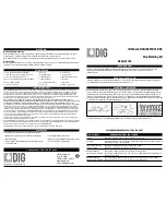 Preview for 1 page of DIG G77AS Installation Instructions