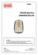 Diga CRUSB Spartan Manual предпросмотр